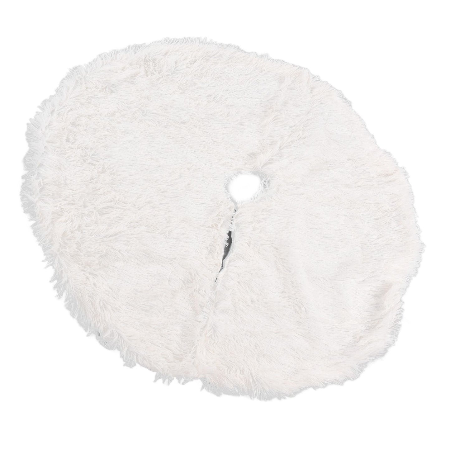 White Christmas Tree Skirts Sophisticated Dense Environmentally Friendly Plush Luxury ChristmasTree SkirtL V1294-YM0523-3115210177712