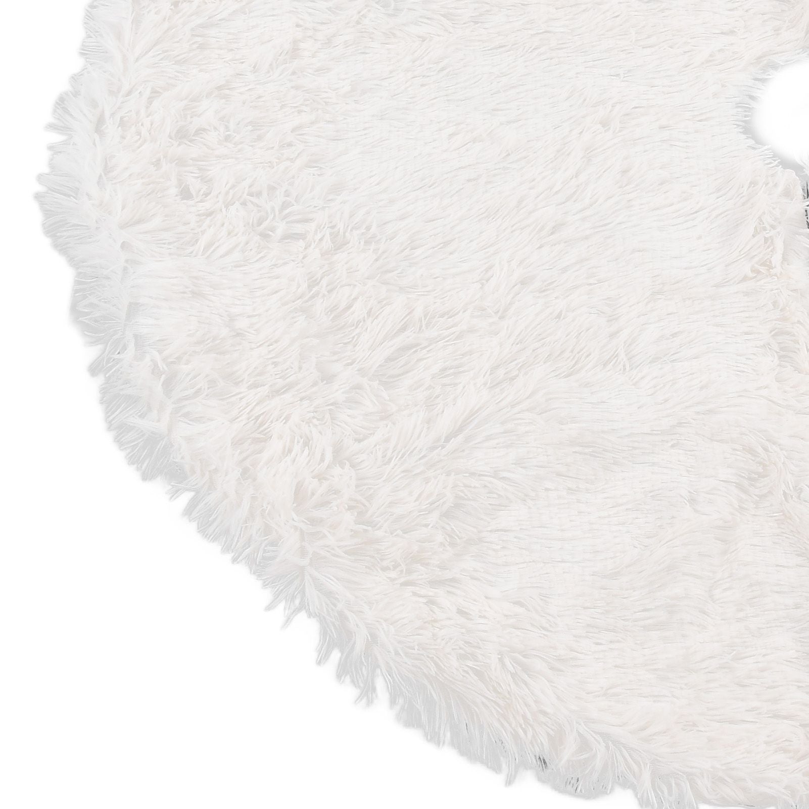 White Christmas Tree Skirts Sophisticated Dense Environmentally Friendly Plush Luxury ChristmasTree SkirtL V1294-YM0523-3115210177712