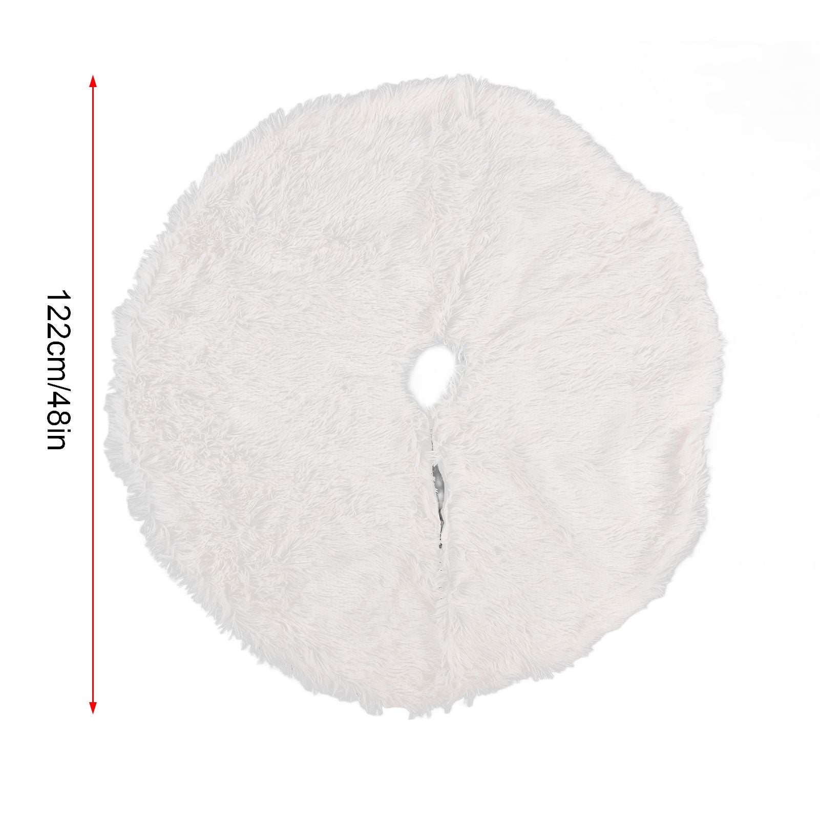 White Christmas Tree Skirts Sophisticated Dense Environmentally Friendly Plush Luxury ChristmasTree SkirtL V1294-YM0523-3115210177712