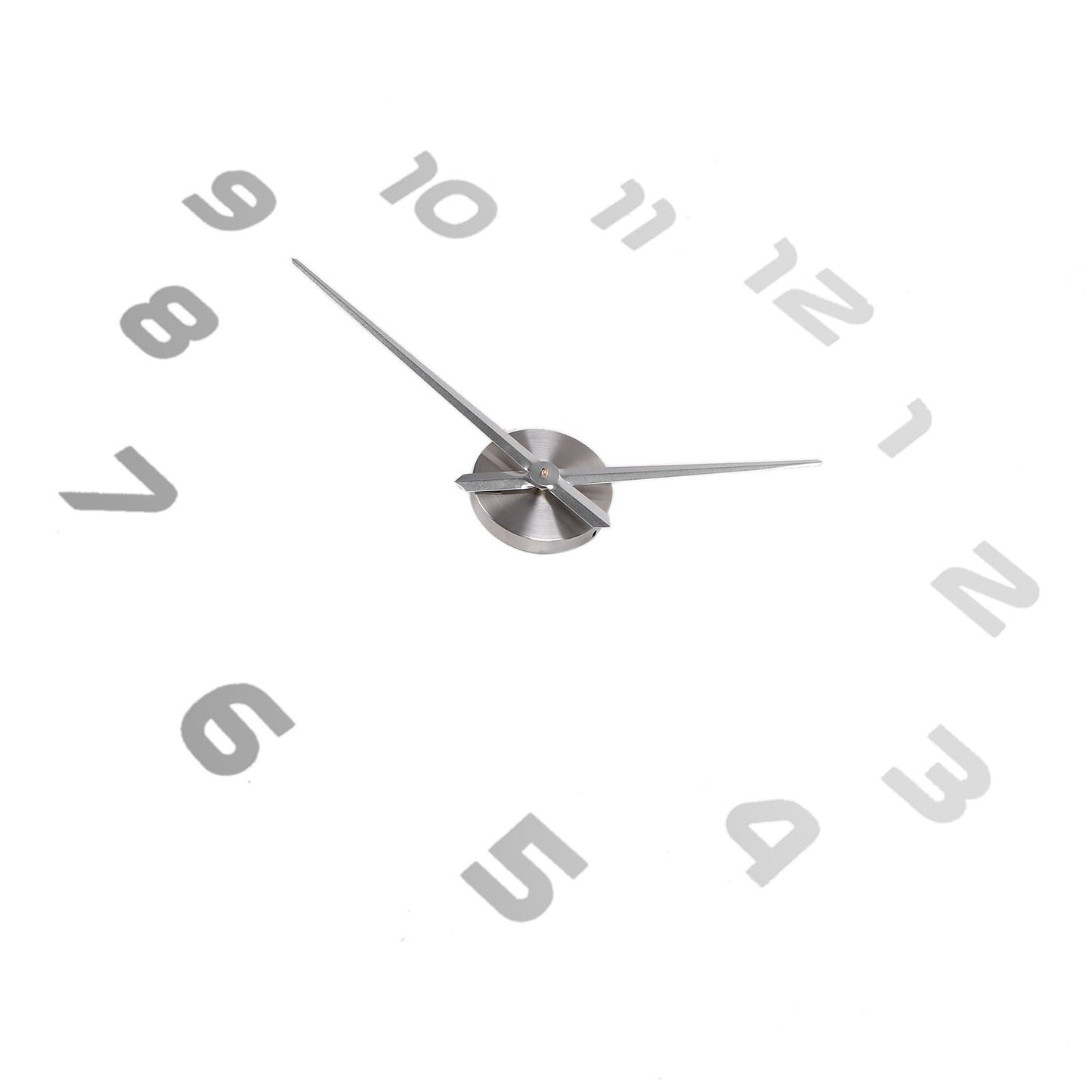 Acrylic Mirror Wall Clock Silent Frameless DIY Self Adhesive Wall Clock for Office Home V1294-YM0523-3115210179411