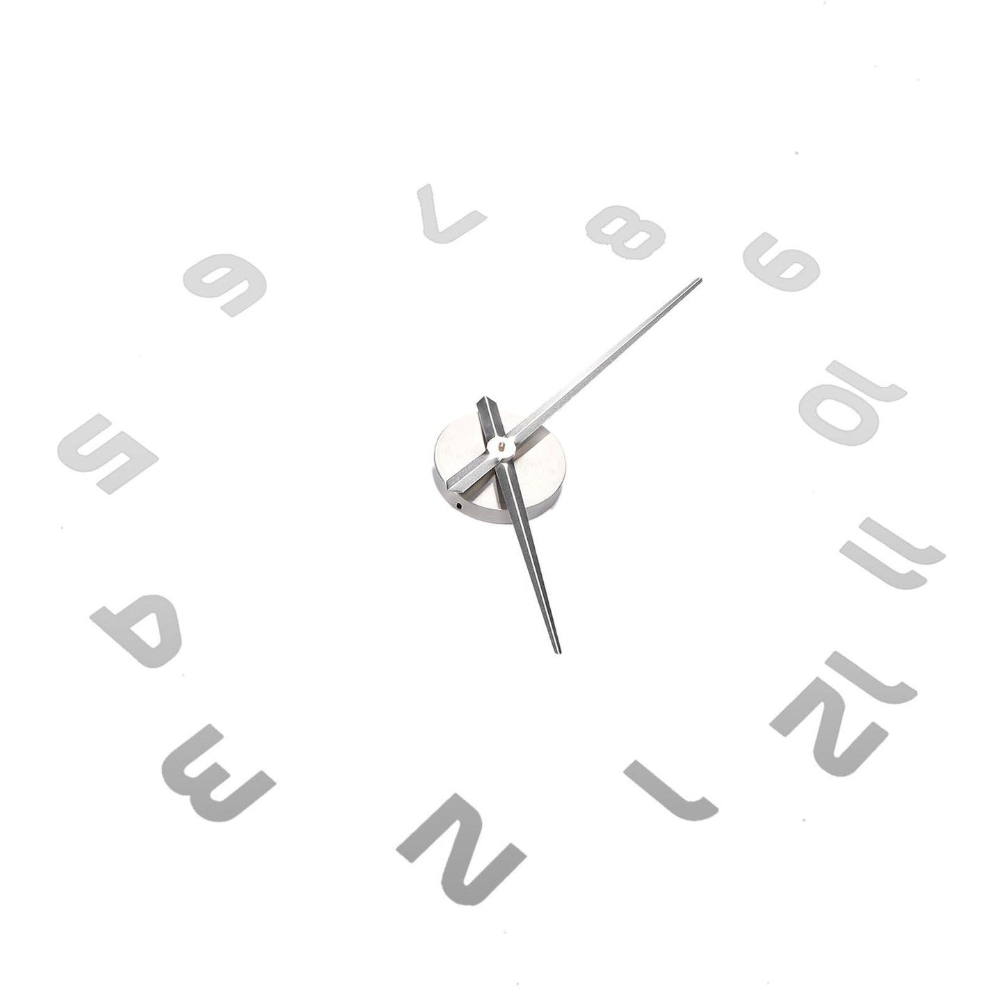 Acrylic Mirror Wall Clock Silent Frameless DIY Self Adhesive Wall Clock for Office Home V1294-YM0523-3115210179411