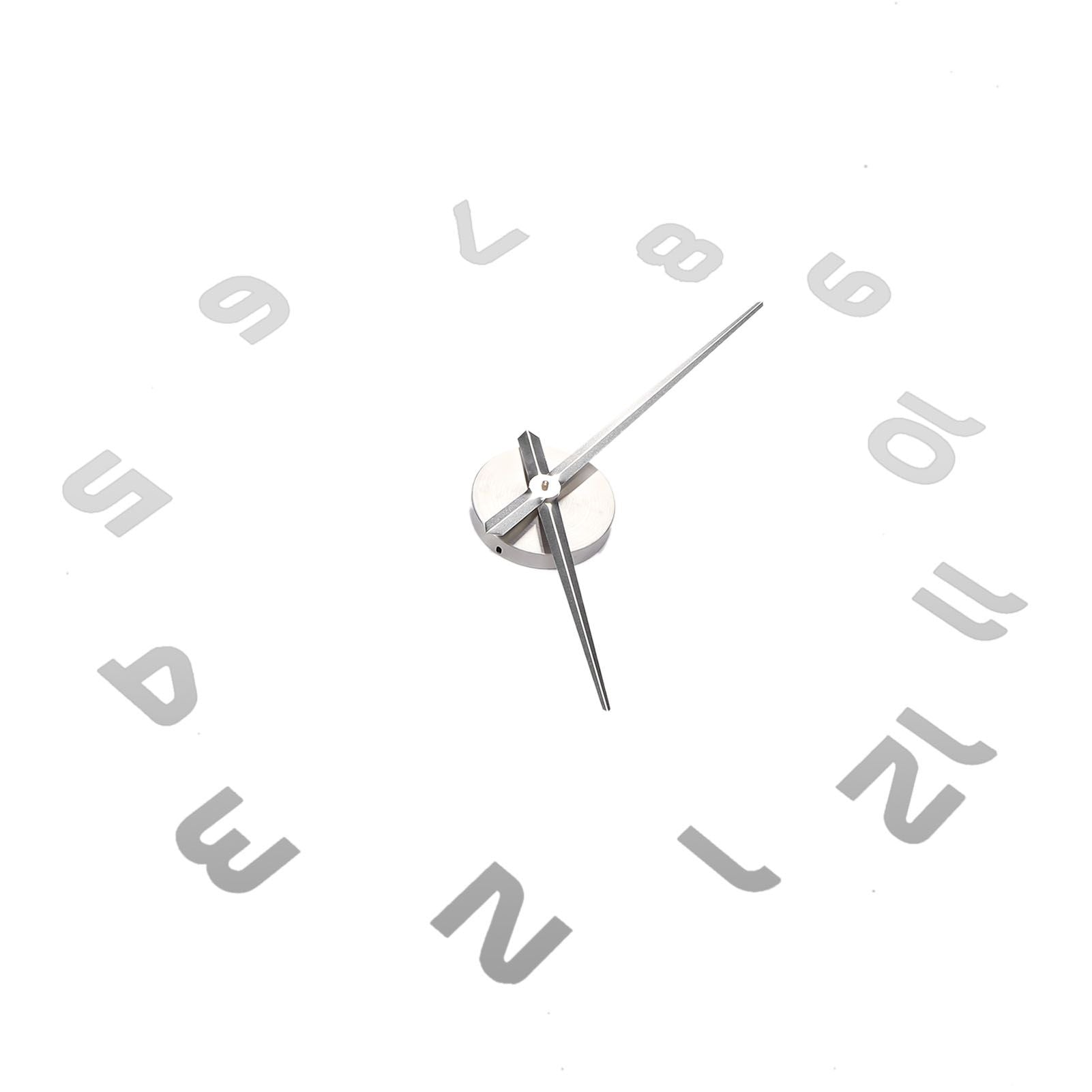 Acrylic Mirror Wall Clock Silent Frameless DIY Self Adhesive Wall Clock for Office Home V1294-YM0523-3115210179411
