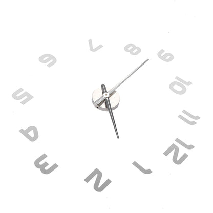Acrylic Mirror Wall Clock Silent Frameless DIY Self Adhesive Wall Clock for Office Home V1294-YM0523-3115210179411