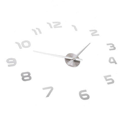 Acrylic Mirror Wall Clock Silent Frameless DIY Self Adhesive Wall Clock for Office Home V1294-YM0523-3115210179411