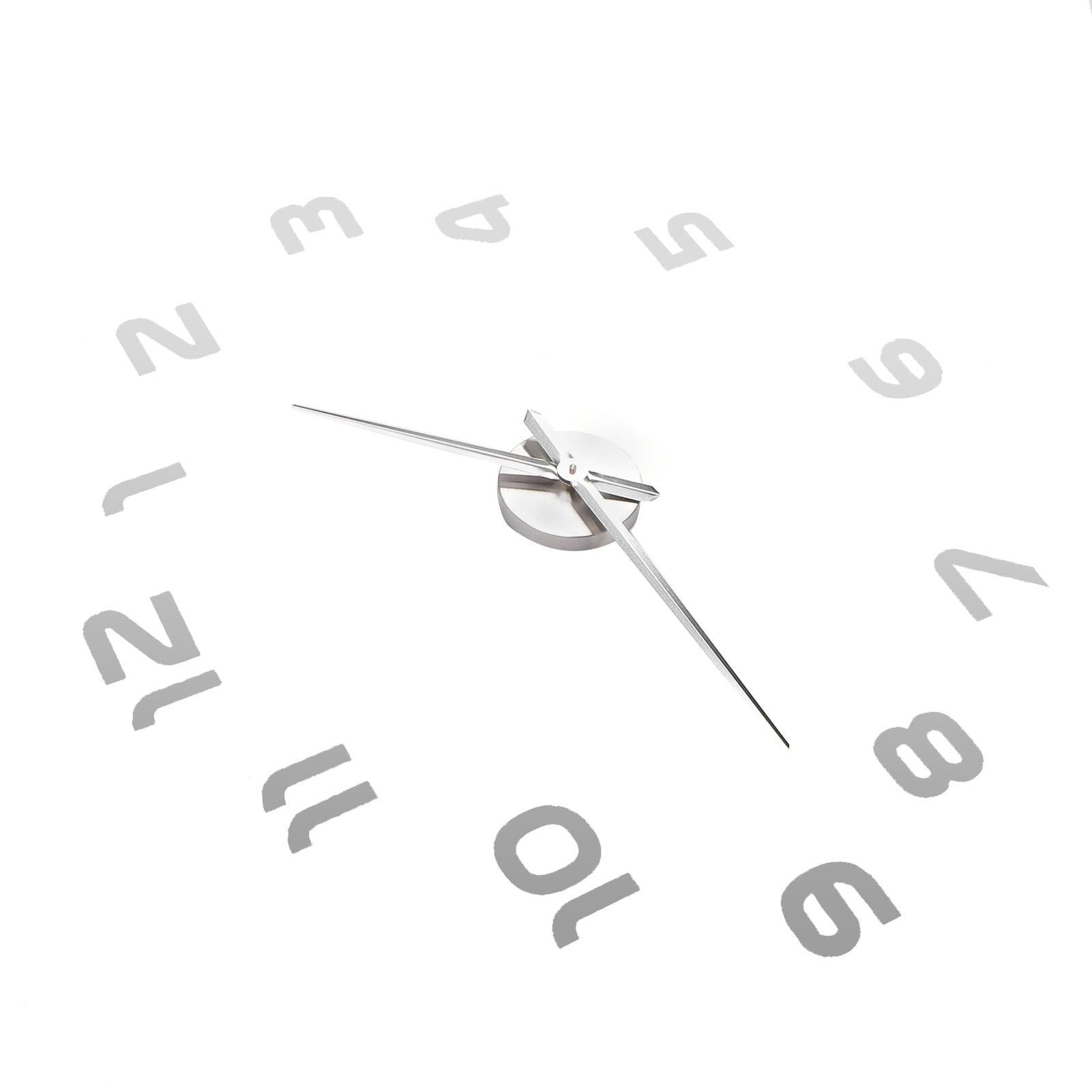 Acrylic Mirror Wall Clock Silent Frameless DIY Self Adhesive Wall Clock for Office Home V1294-YM0523-3115210179411