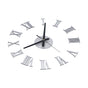 Roman Numerals Design Wall Clock Acrylic Mute Frameless DIY Wall Clock for Home Office V1294-YM0523-3115210179711