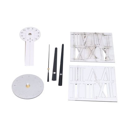 Roman Numerals Design Wall Clock Acrylic Mute Frameless DIY Wall Clock for Home Office V1294-YM0523-3115210179711