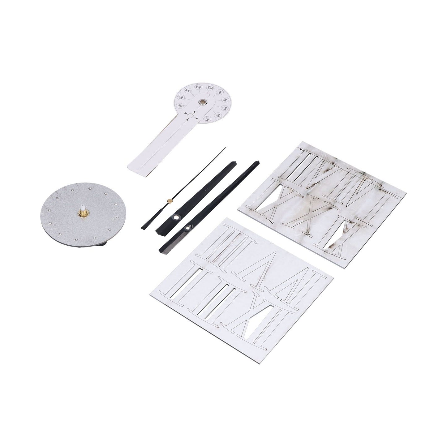 Roman Numerals Design Wall Clock Acrylic Mute Frameless DIY Wall Clock for Home Office V1294-YM0523-3115210179711