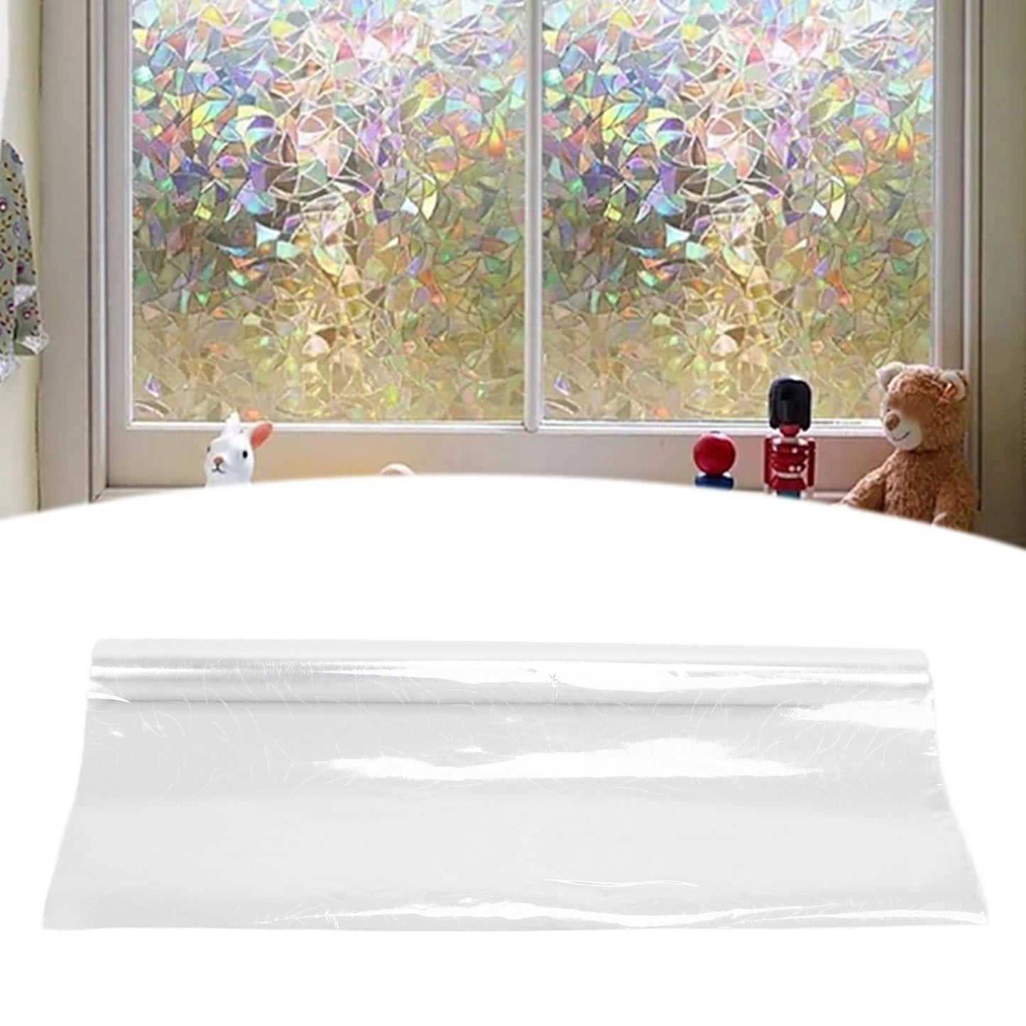 Window Glass Film Translucent Stylish Window Decorative Sticker for Bedrooms Living Room V1294-YM0523-3115210183611