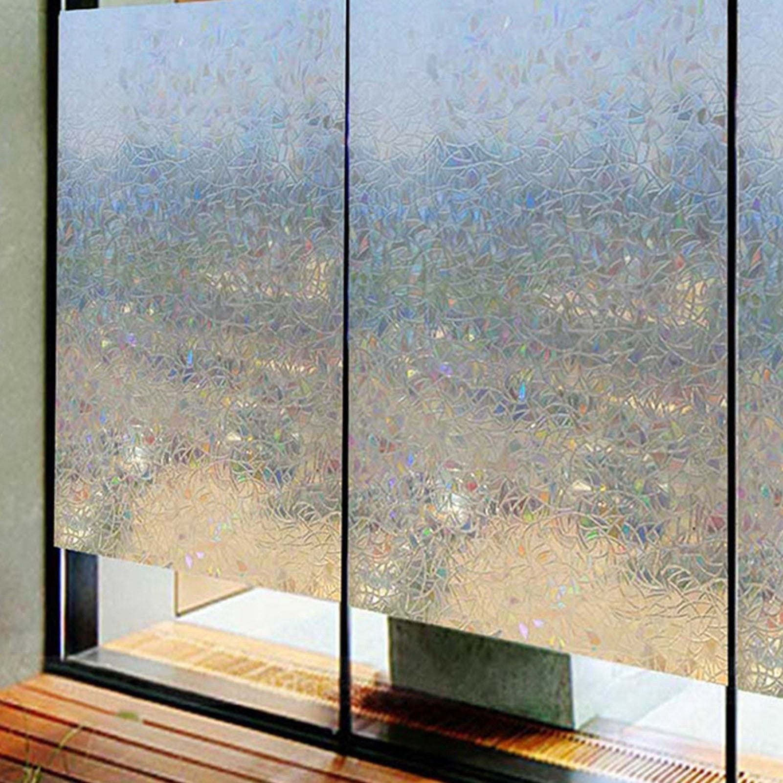 Window Glass Film Translucent Stylish Window Decorative Sticker for Bedrooms Living Room V1294-YM0523-3115210183611