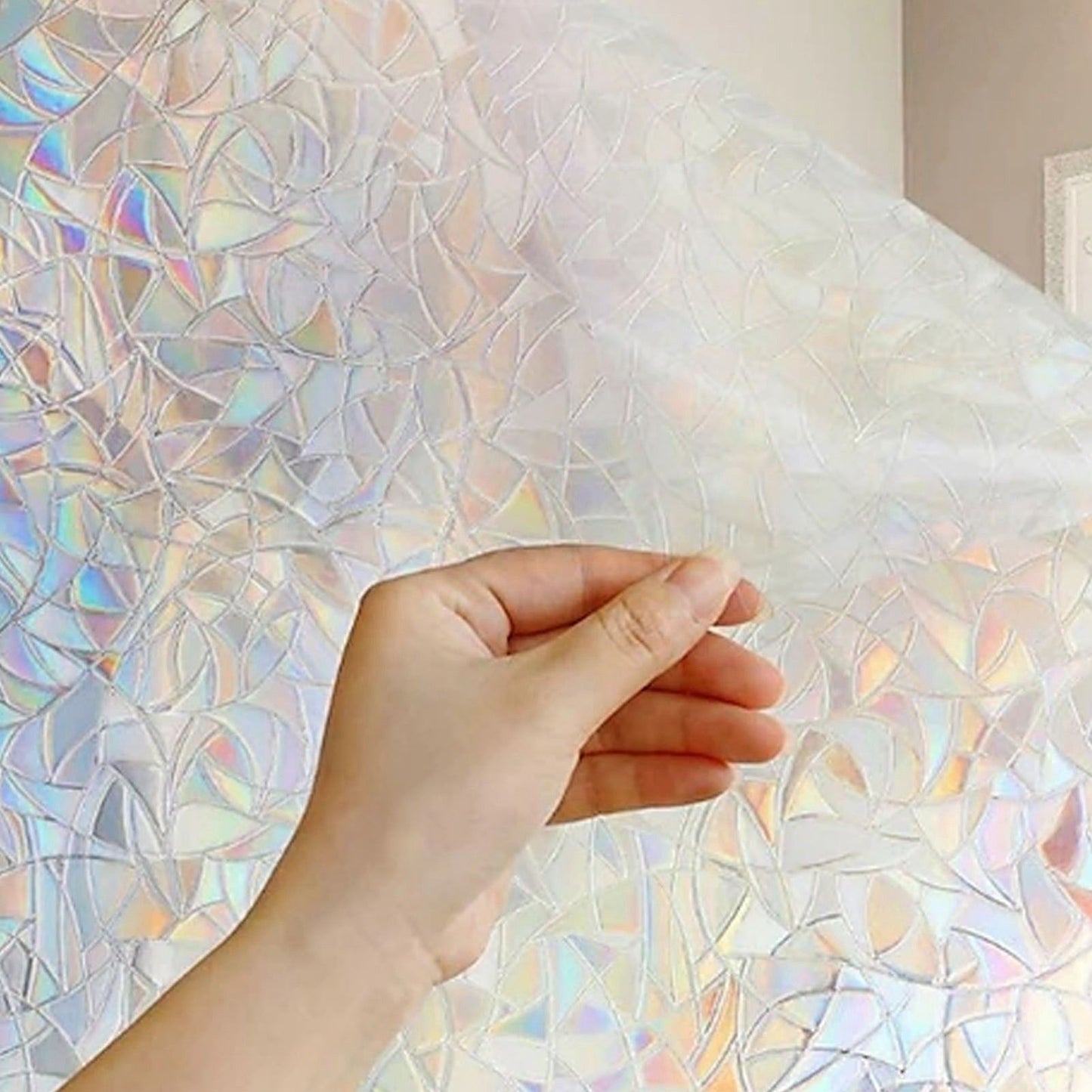 Window Glass Film Translucent Stylish Window Decorative Sticker for Bedrooms Living Room V1294-YM0523-3115210183611
