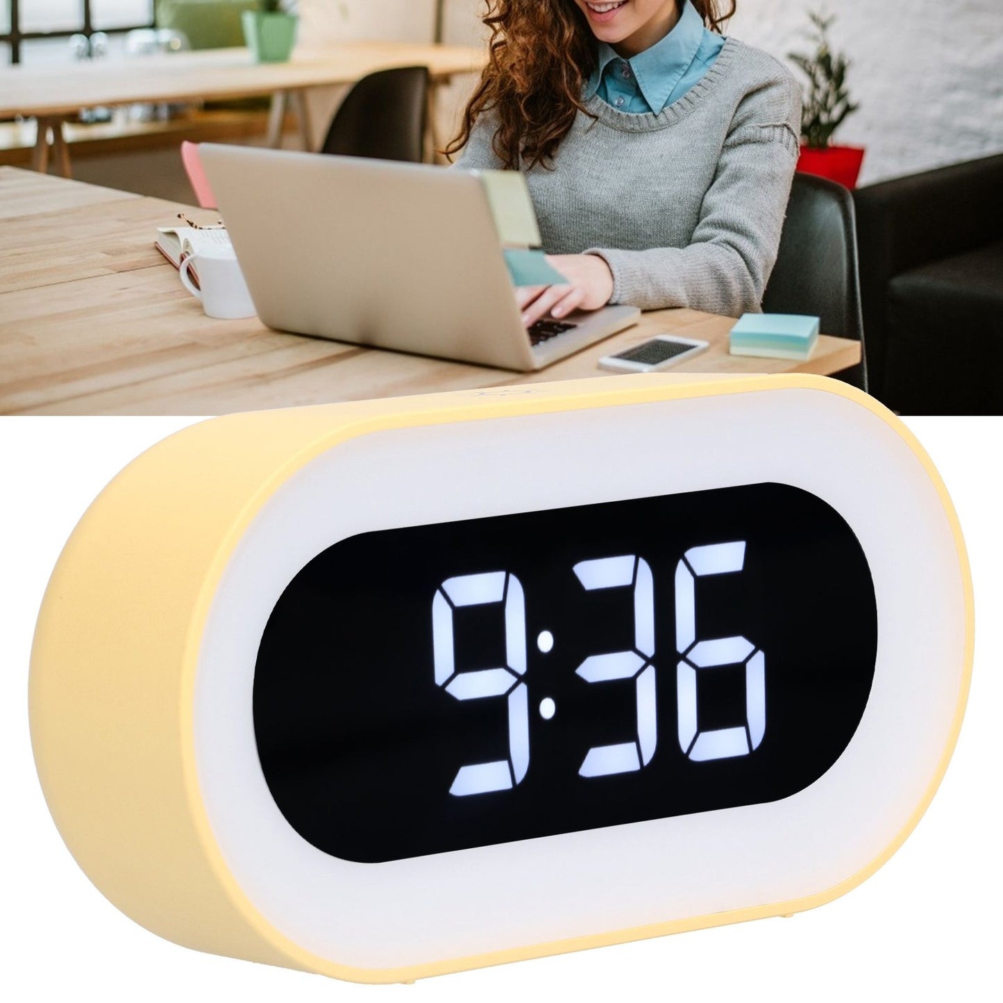 Night Light Alarm Clock LED Digital Display Music Alarm Clock Perpetual Calendar Clock with Memory V1294-YM0523-3115210192013