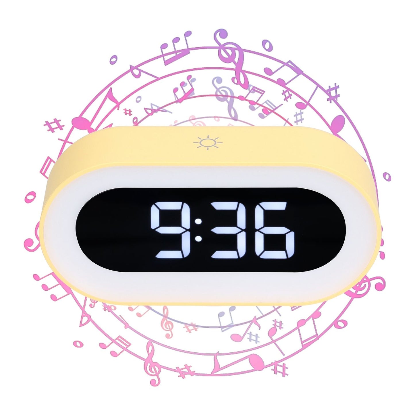 Night Light Alarm Clock LED Digital Display Music Alarm Clock Perpetual Calendar Clock with Memory V1294-YM0523-3115210192013