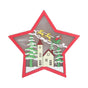Wooden Star Shaped Ornament Christmas Decoration Ornaments Crafts with LED Light for Dining Table V1294-YM0523-3115210193111