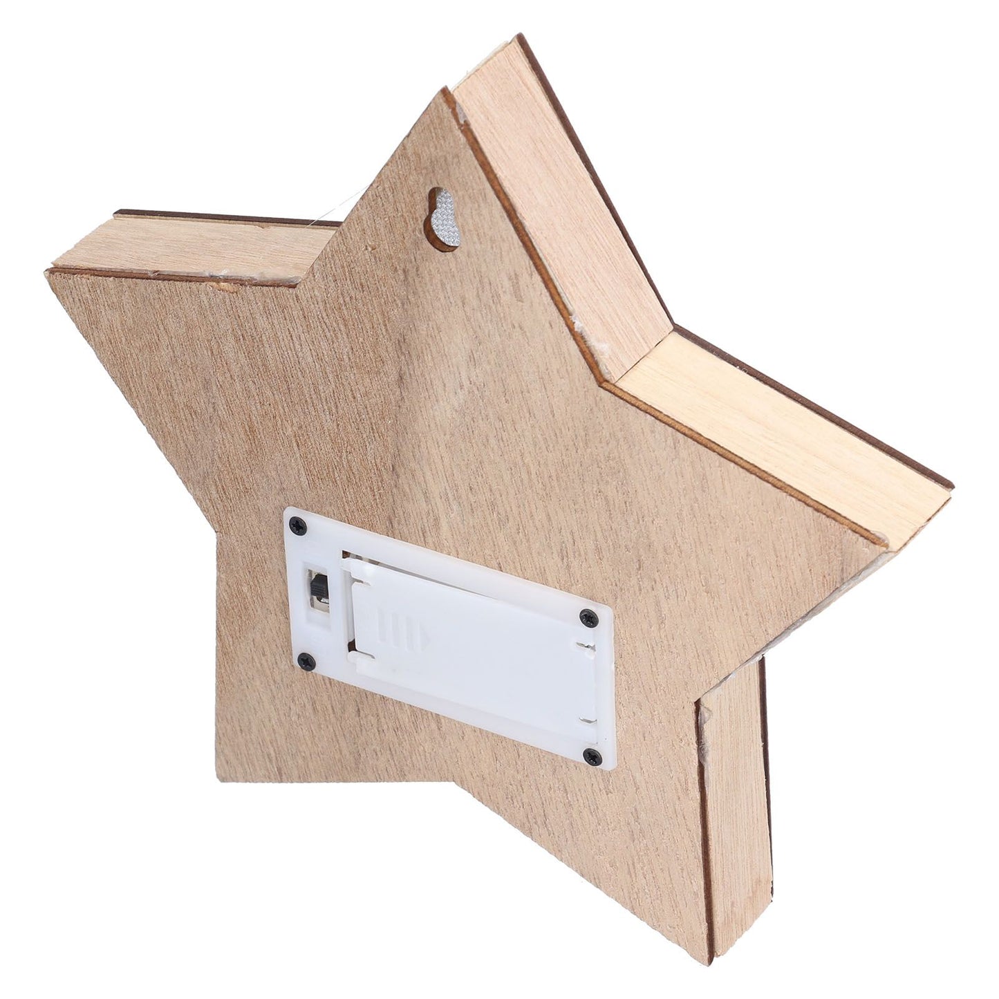 Wooden Star Shaped Ornament Christmas Decoration Ornaments Crafts with LED Light for Dining Table V1294-YM0523-3115210193111