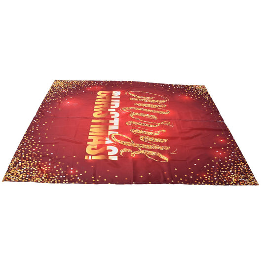 Christmas Curtain Polyester Fiber 3D Digital Printing Merry Christmas Custome Curtain for Outdoor Porch V1294-YM0523-3115210194411