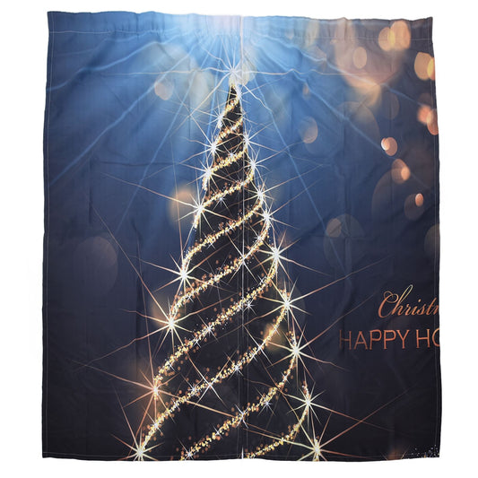 Christmas Curtain 3D Digital Printing Merry Christmas Outdoor Curtain for Outdoor Porch Balcony Christmas V1294-YM0523-3115210194512