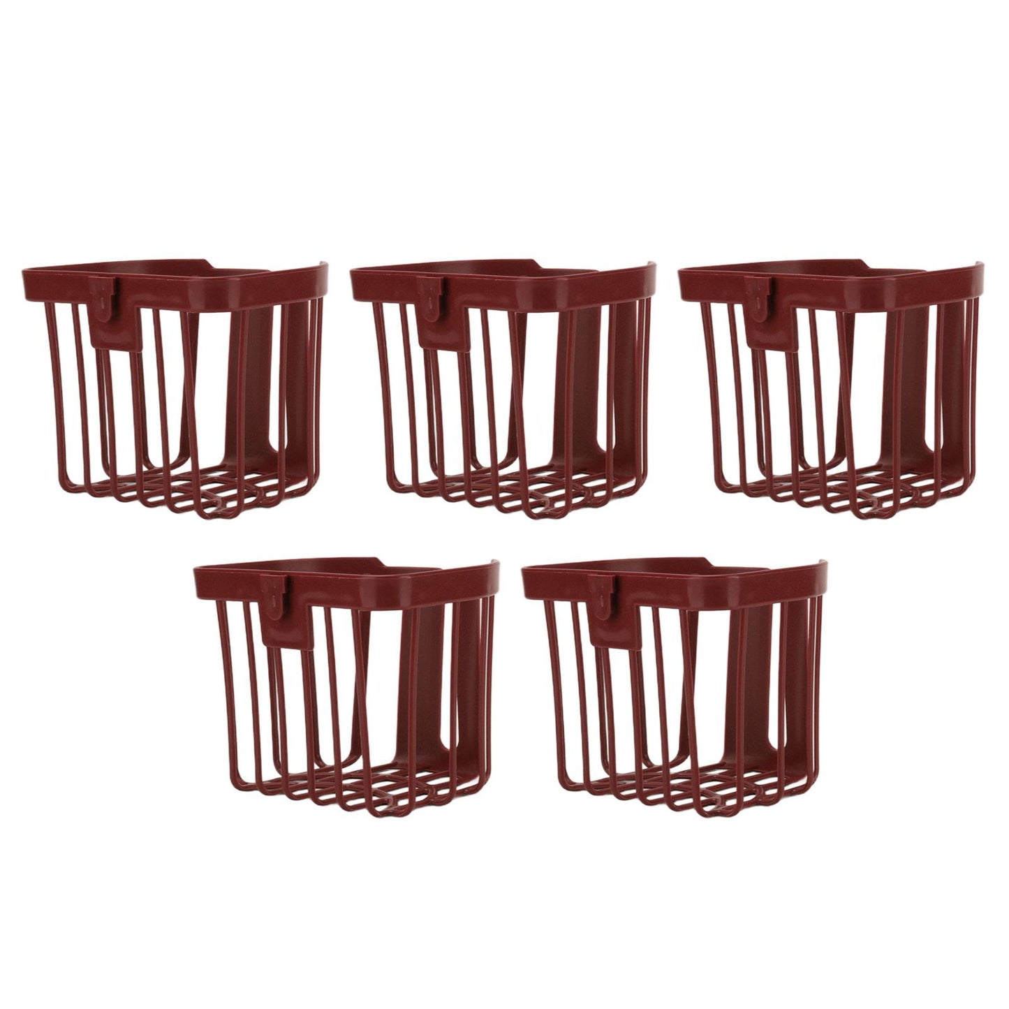 5pcs Hollow Tissue Box Holder Wall Mounted Adhesive Hanging Tissue Roll for Bathroom KitchenBrown V1294-YM0523-3115210196912