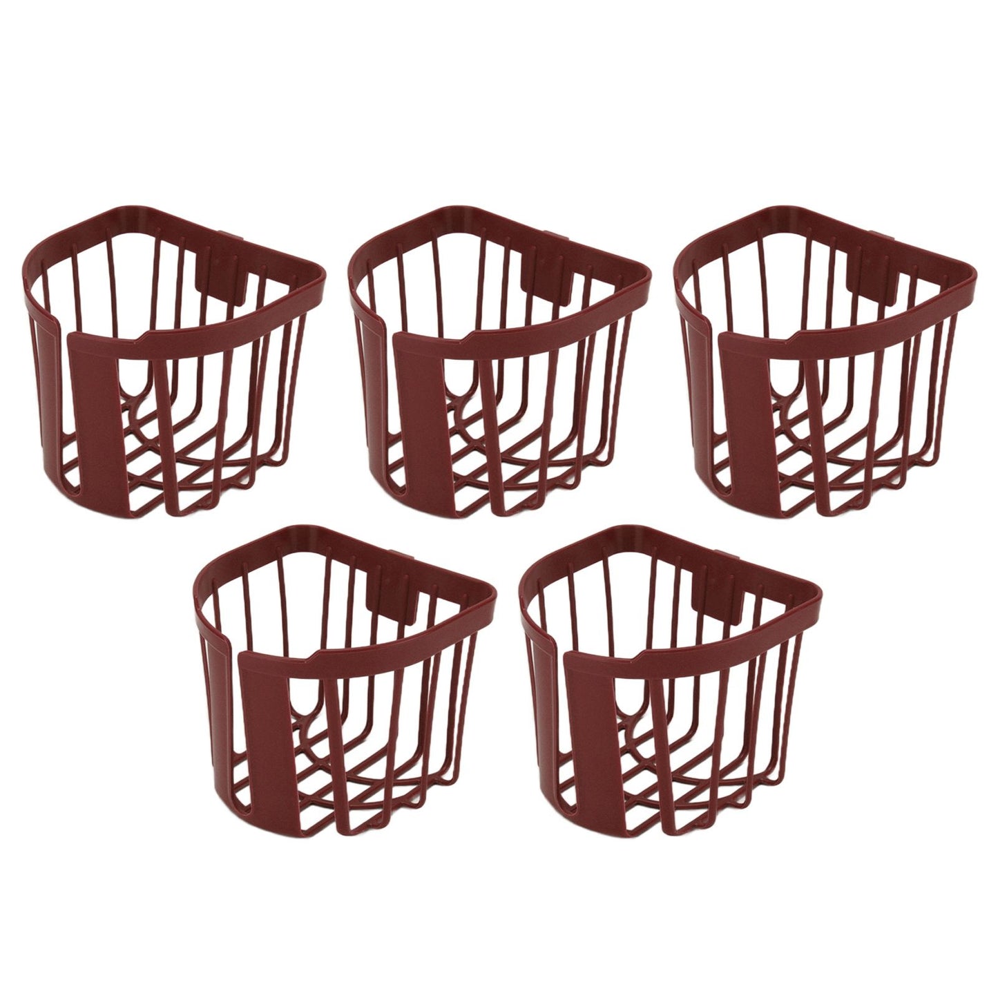 5pcs Hollow Tissue Box Holder Wall Mounted Adhesive Hanging Tissue Roll for Bathroom KitchenBrown V1294-YM0523-3115210196912