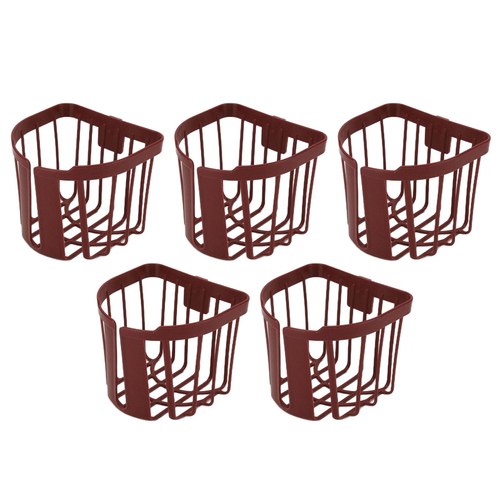 5pcs Hollow Tissue Box Holder Wall Mounted Adhesive Hanging Tissue Roll for Bathroom KitchenBrown V1294-YM0523-3115210196912