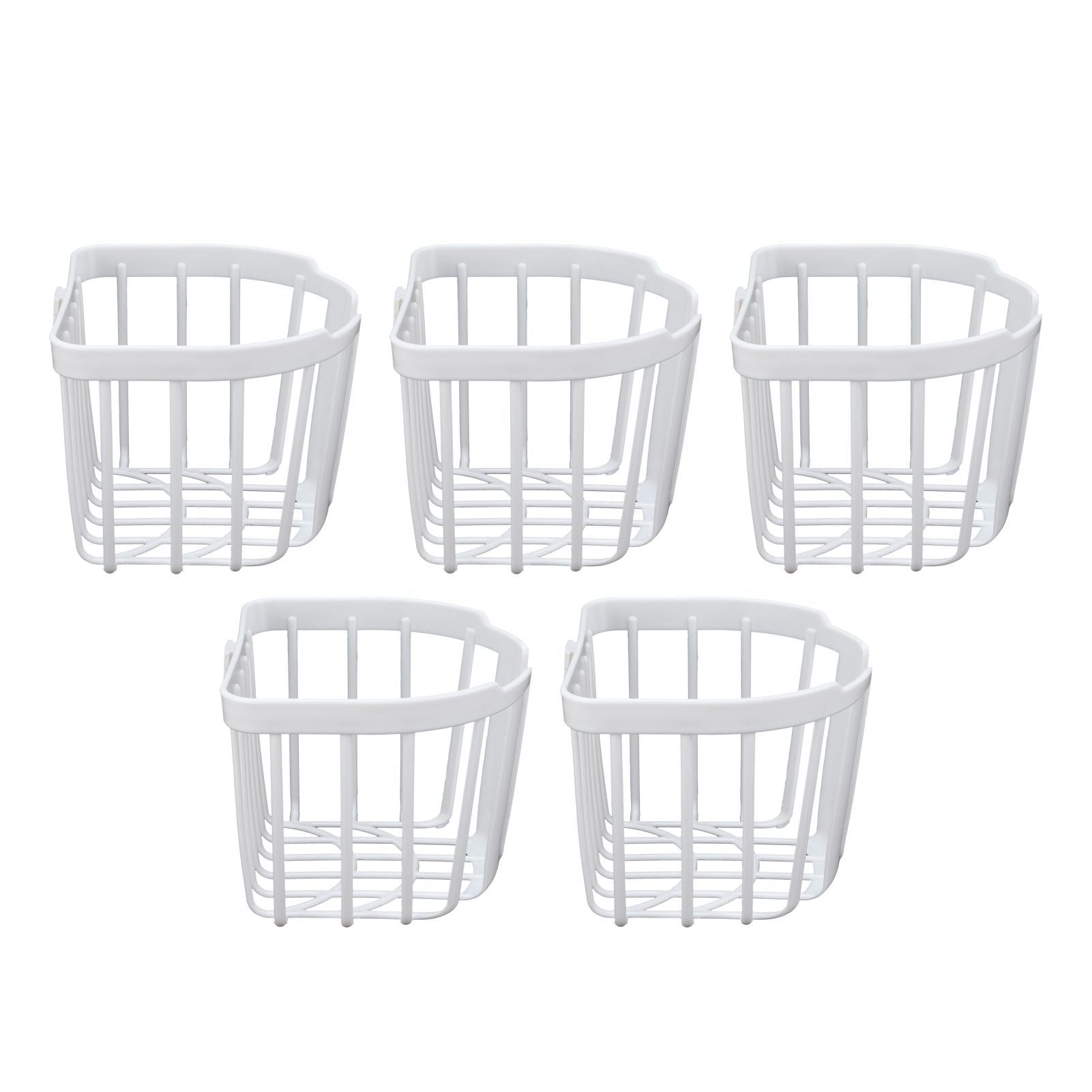 5pcs Hollow Tissue Box Holder Wall Mounted Adhesive Hanging Tissue Roll for Bathroom KitchenWhite V1294-YM0523-3115210196914