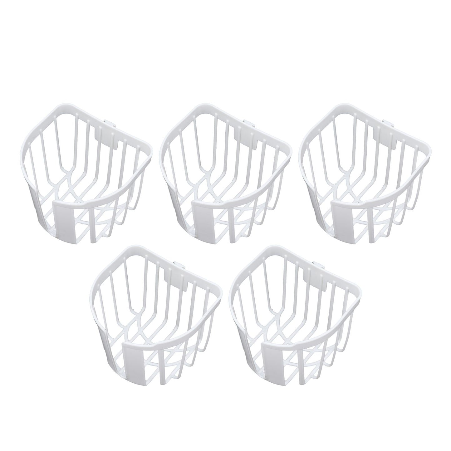 5pcs Hollow Tissue Box Holder Wall Mounted Adhesive Hanging Tissue Roll for Bathroom KitchenWhite V1294-YM0523-3115210196914