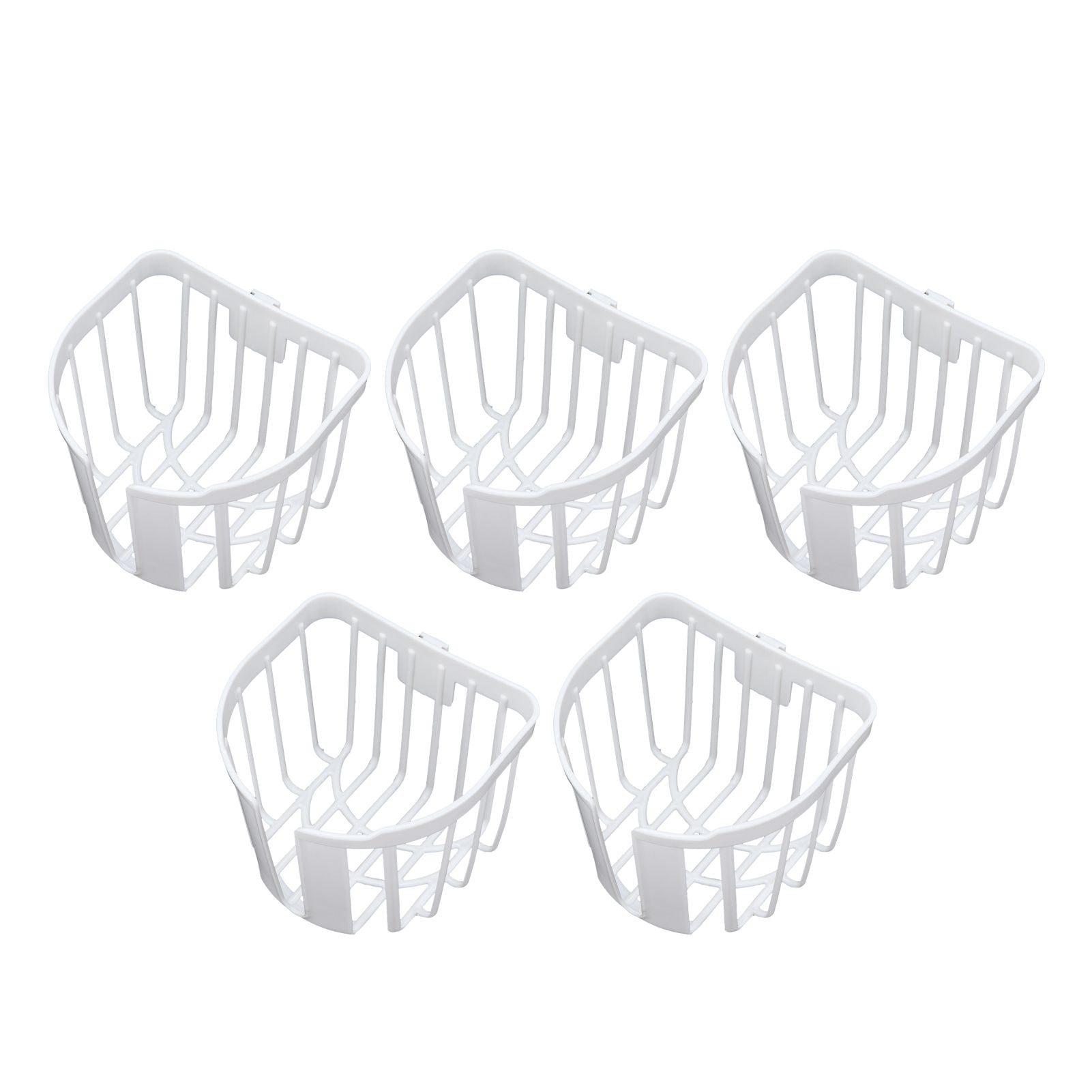 5pcs Hollow Tissue Box Holder Wall Mounted Adhesive Hanging Tissue Roll for Bathroom KitchenWhite V1294-YM0523-3115210196914