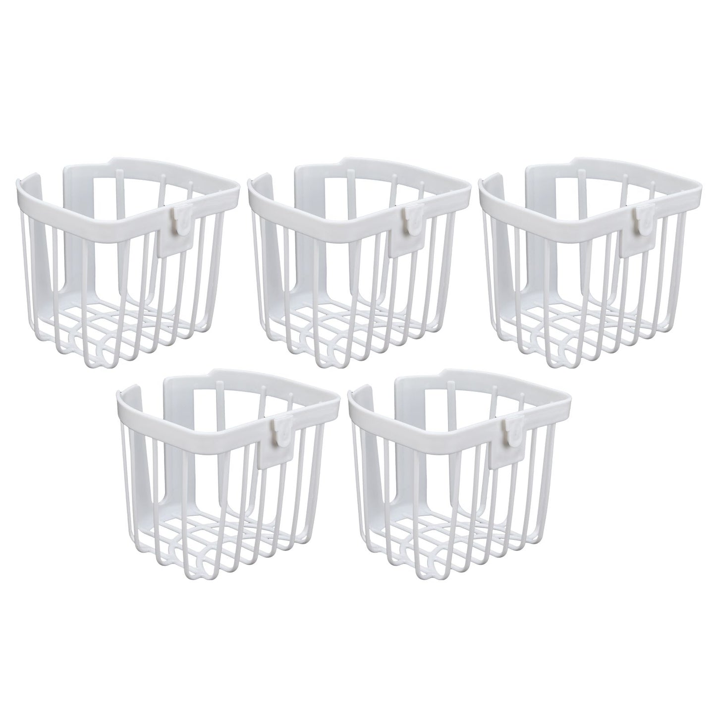 5pcs Hollow Tissue Box Holder Wall Mounted Adhesive Hanging Tissue Roll for Bathroom KitchenWhite V1294-YM0523-3115210196914