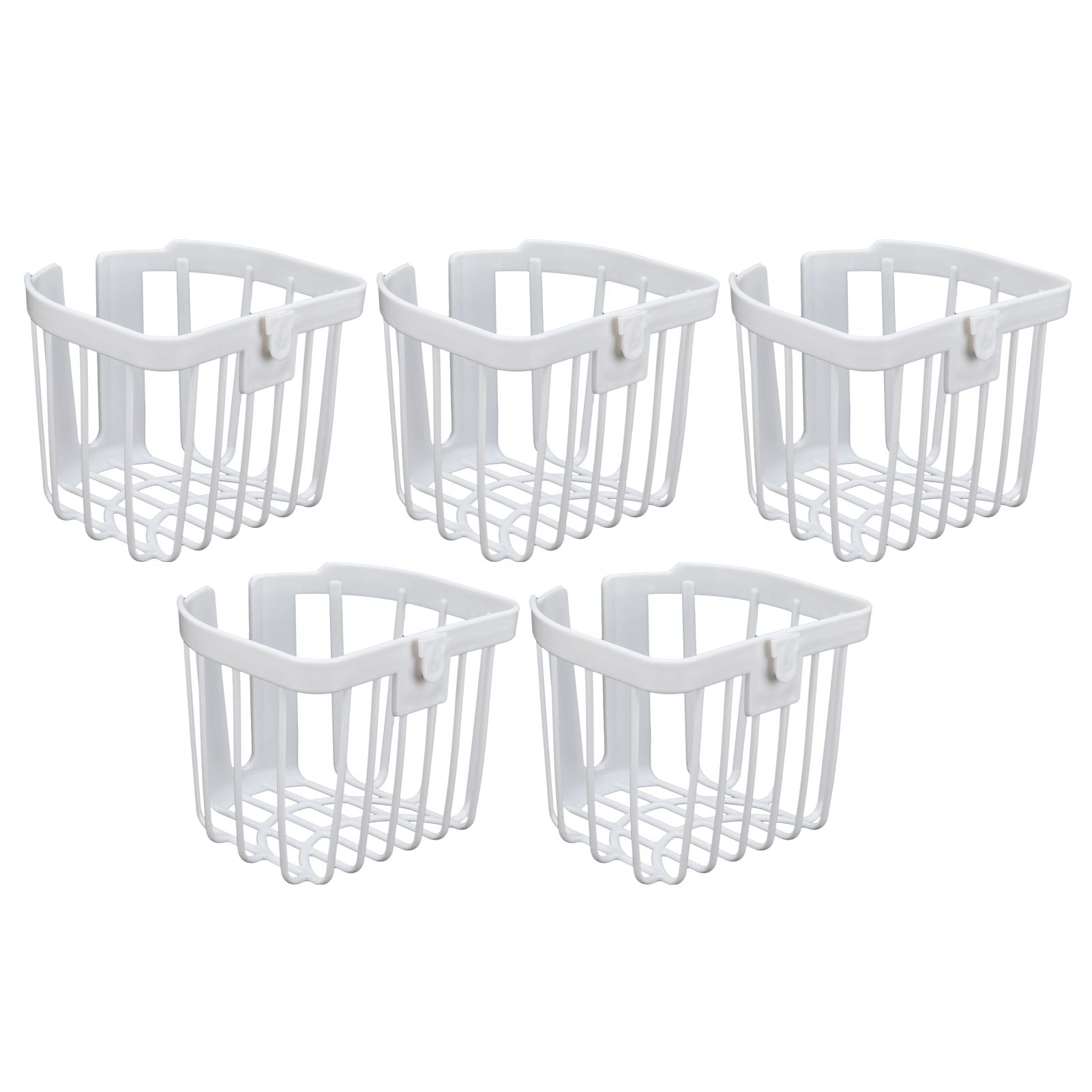 5pcs Hollow Tissue Box Holder Wall Mounted Adhesive Hanging Tissue Roll for Bathroom KitchenWhite V1294-YM0523-3115210196914