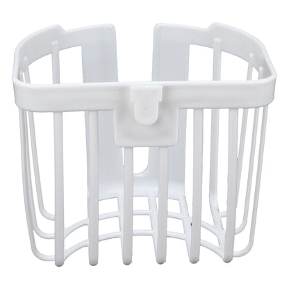 5pcs Hollow Tissue Box Holder Wall Mounted Adhesive Hanging Tissue Roll for Bathroom KitchenWhite V1294-YM0523-3115210196914