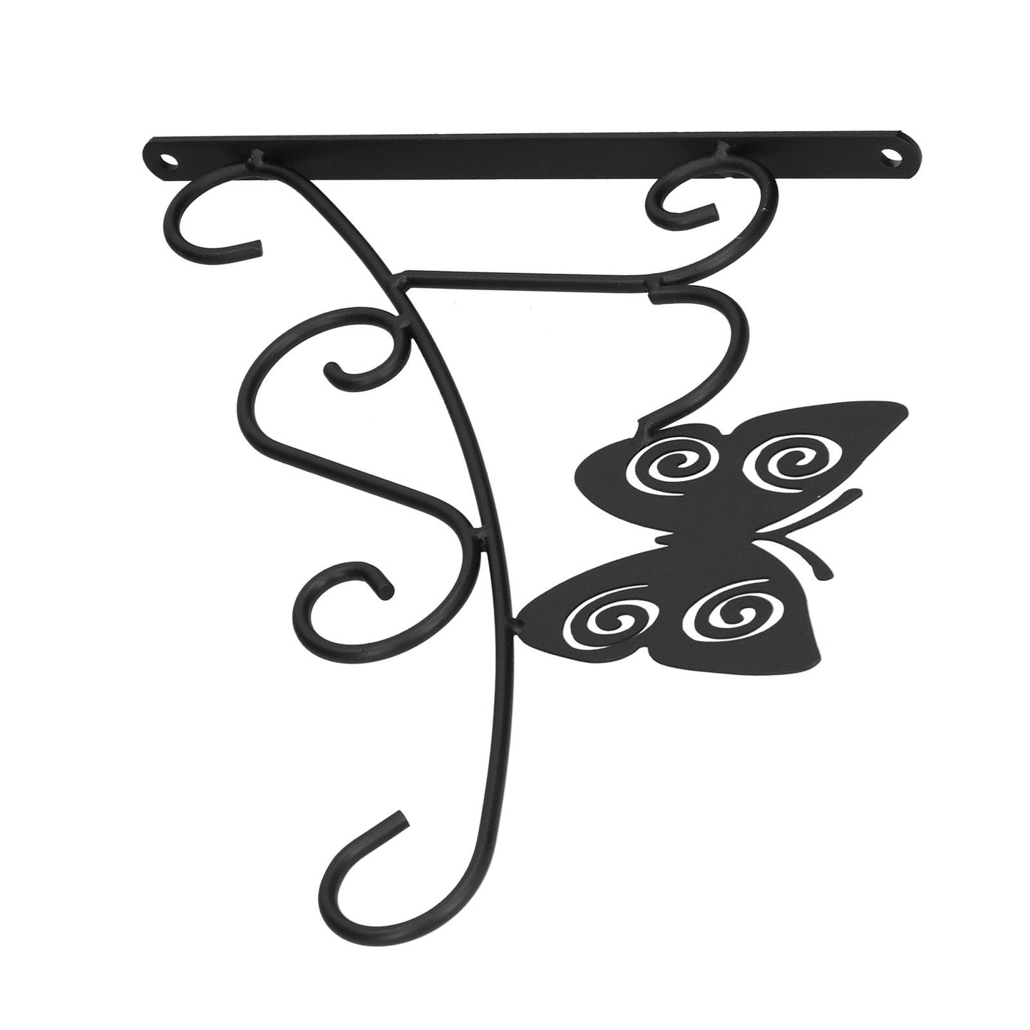Hanging Plant Bracket Stable and Sturdy Iron Decorative Plant Hanger for Flower Bird Feeder LanternsButterfly V1294-YM0523-3115210198011