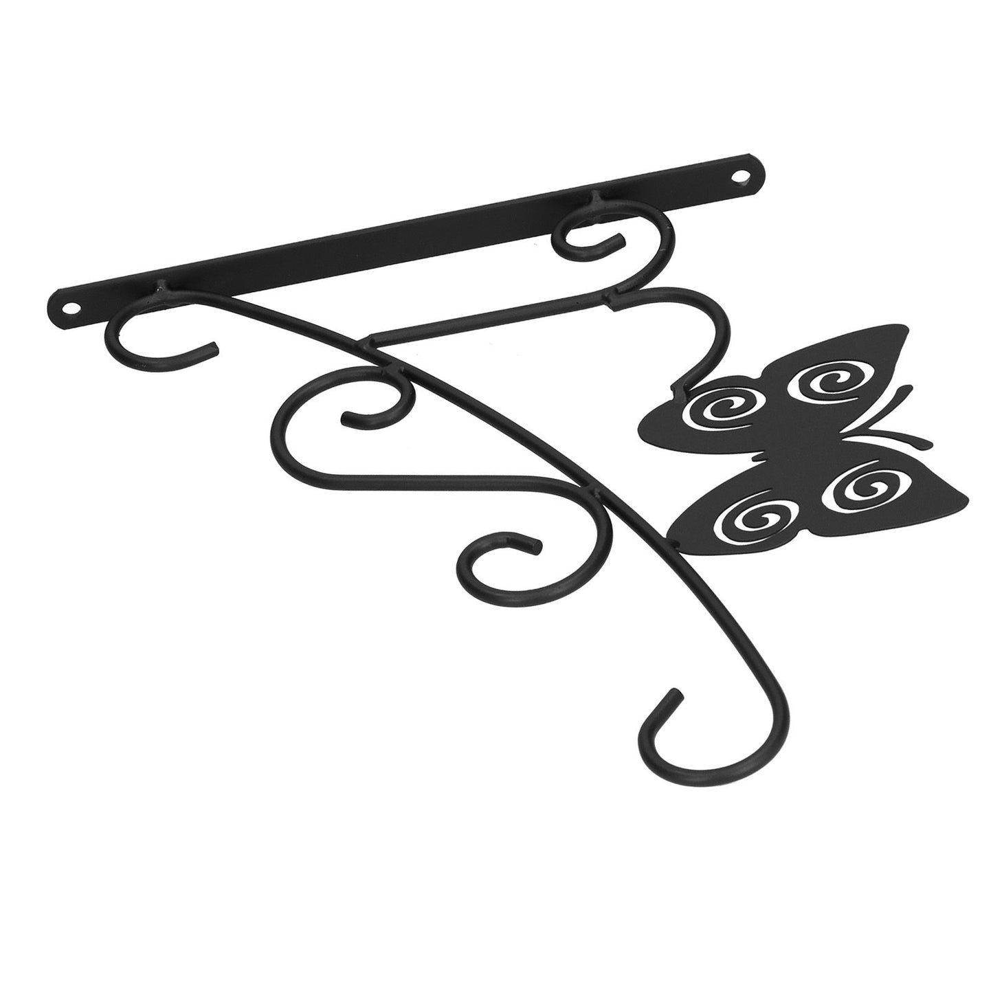 Hanging Plant Bracket Stable and Sturdy Iron Decorative Plant Hanger for Flower Bird Feeder LanternsButterfly V1294-YM0523-3115210198011