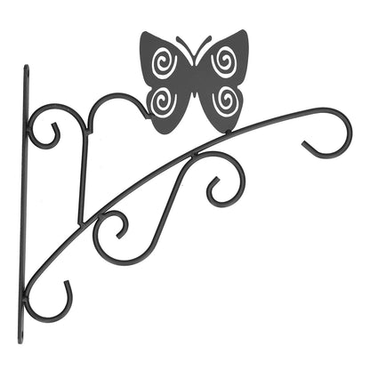 Hanging Plant Bracket Stable and Sturdy Iron Decorative Plant Hanger for Flower Bird Feeder LanternsButterfly V1294-YM0523-3115210198011