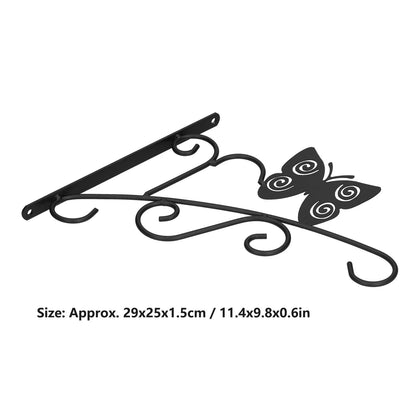 Hanging Plant Bracket Stable and Sturdy Iron Decorative Plant Hanger for Flower Bird Feeder LanternsButterfly V1294-YM0523-3115210198011