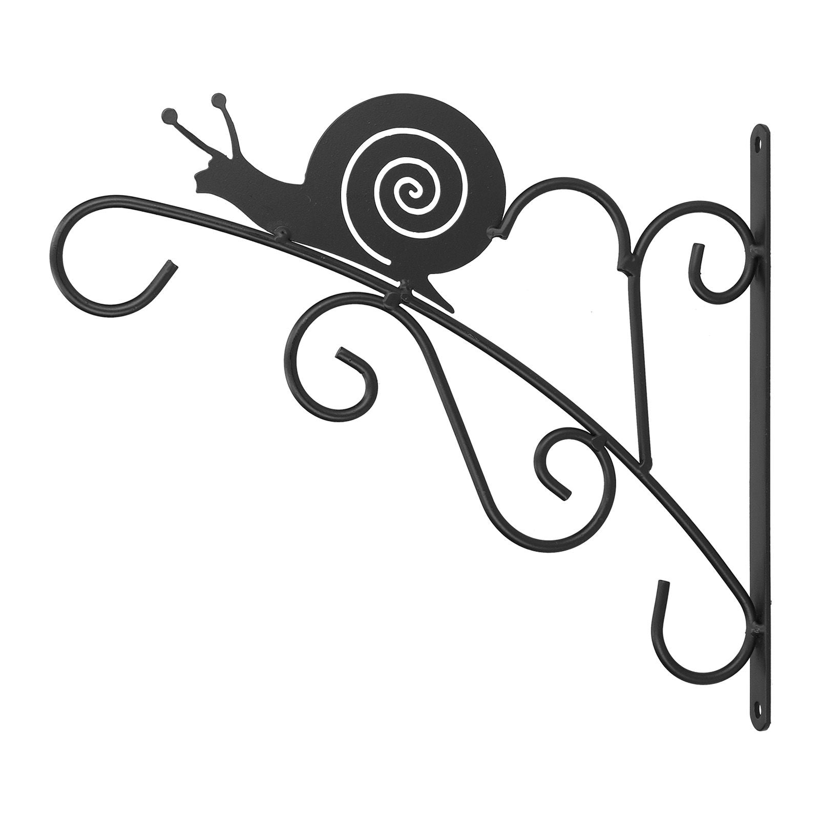 Hanging Plant Bracket Stable and Sturdy Iron Decorative Plant Hanger for Flower Bird Feeder LanternsSnails V1294-YM0523-3115210198013