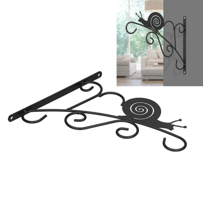 Hanging Plant Bracket Stable and Sturdy Iron Decorative Plant Hanger for Flower Bird Feeder LanternsSnails V1294-YM0523-3115210198013