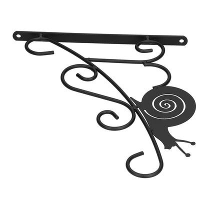 Hanging Plant Bracket Stable and Sturdy Iron Decorative Plant Hanger for Flower Bird Feeder LanternsSnails V1294-YM0523-3115210198013