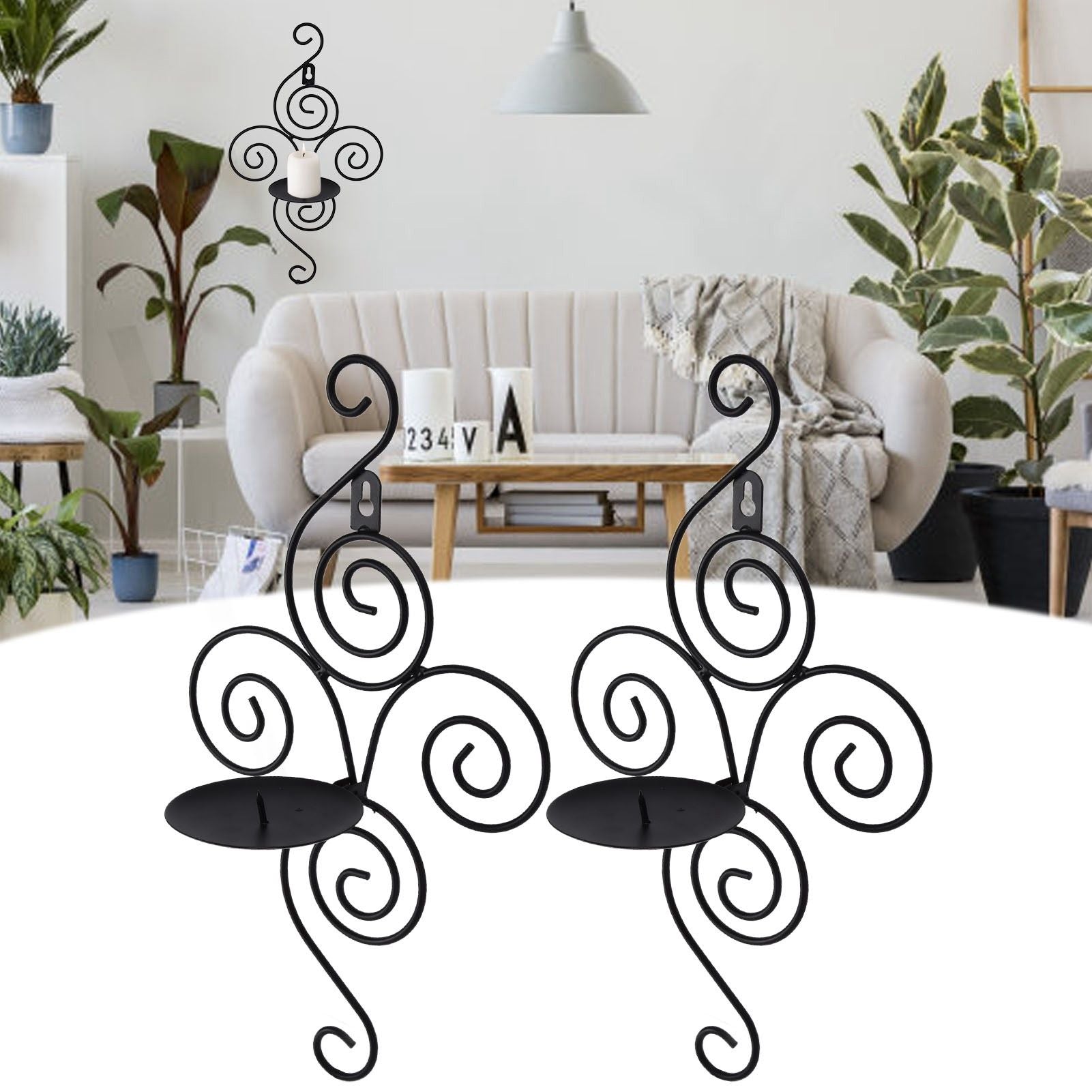 Wall Mounted Candle Stick Elegant Candle Holder for Living Room Home Decor Wedding Activities V1294-YM0523-3115210198211