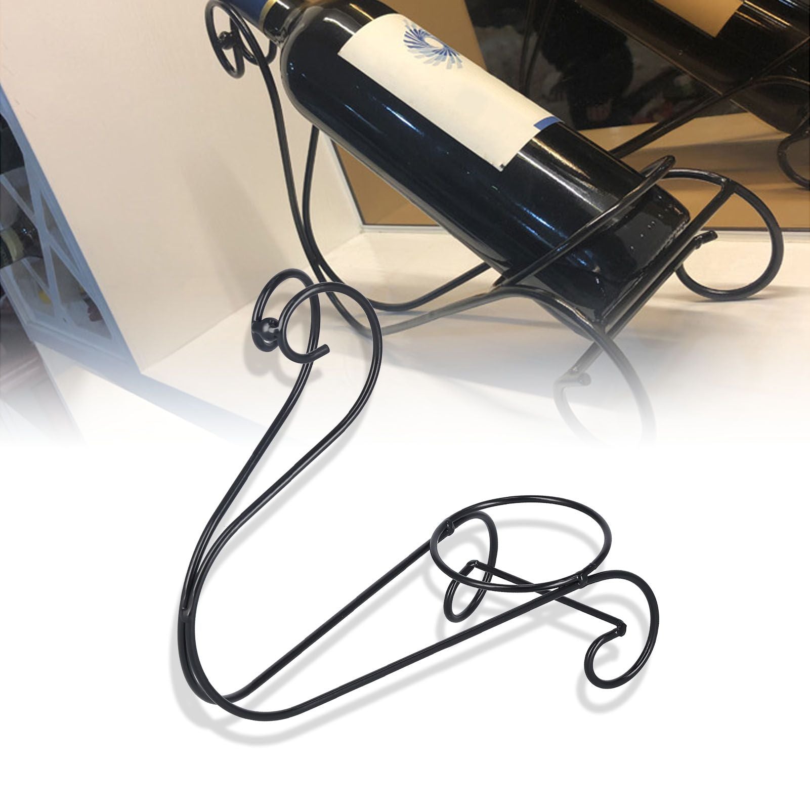 Red Wine Rack Decorative Iron Modern Simple Wine Bottle Display Holder for Living Room Wine Cabinet V1294-YM0523-3115210202311
