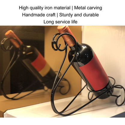 Red Wine Rack Decorative Iron Modern Simple Wine Bottle Display Holder for Living Room Wine Cabinet V1294-YM0523-3115210202311