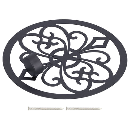 Wall Hanging Candle Holders Black European Retro Prevent Dripping Baroque Wall Candlestick V1294-YM0523-3115210203211