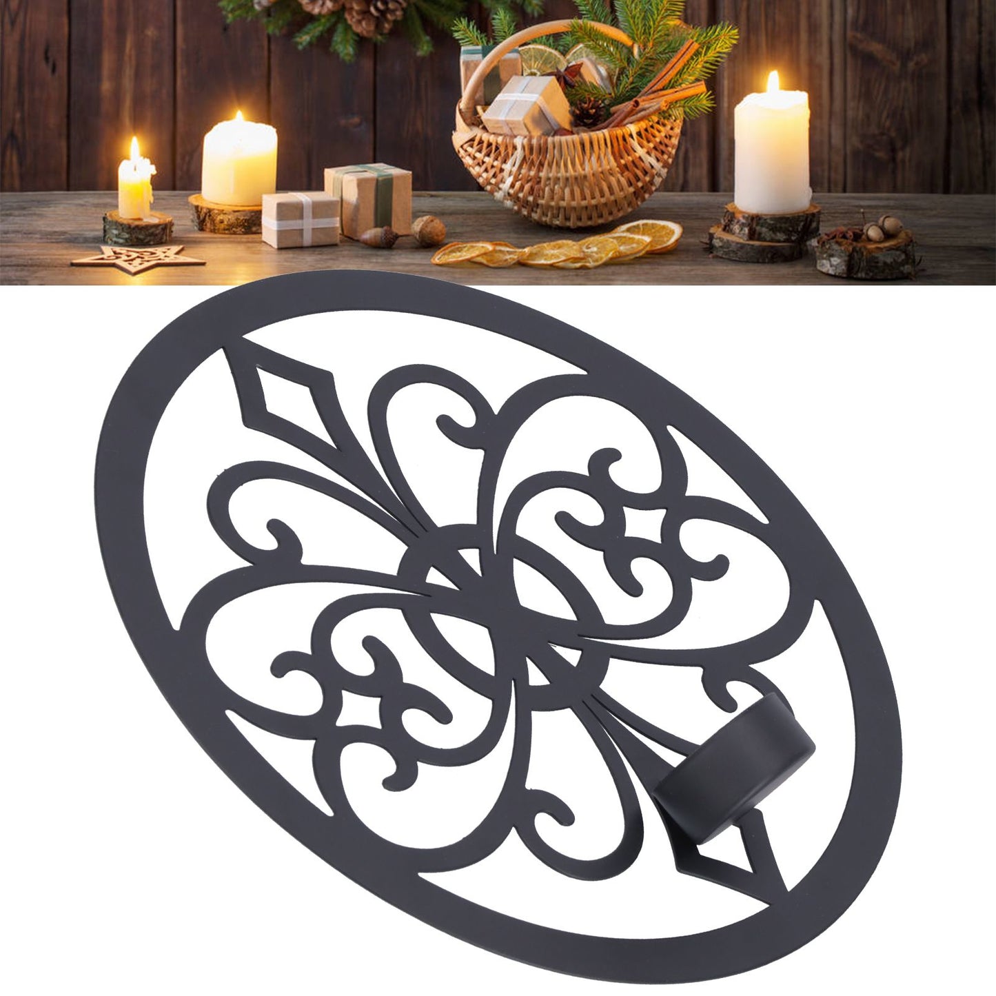 Wall Hanging Candle Holders Black European Retro Prevent Dripping Baroque Wall Candlestick V1294-YM0523-3115210203211