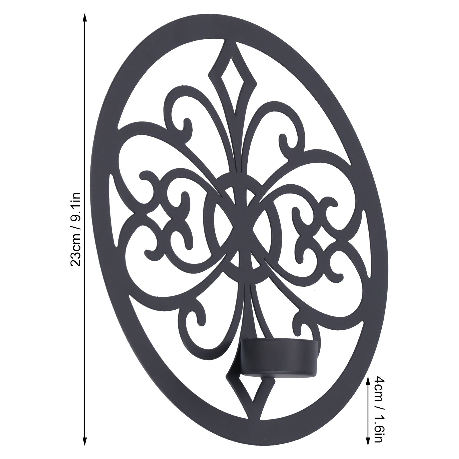 Wall Hanging Candle Holders Black European Retro Prevent Dripping Baroque Wall Candlestick V1294-YM0523-3115210203211