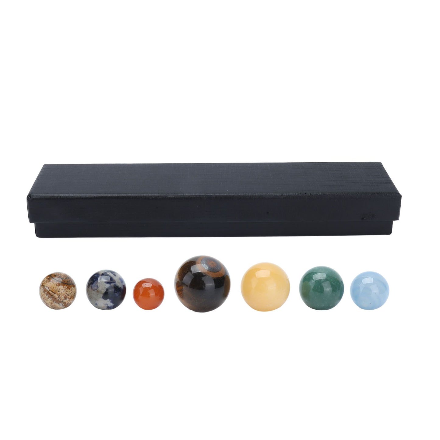 8 Planets Crystal Ornament Home Desktop Sphere Galactic Planets Decoration for Healing Meditation V1294-YM0523-3115210205011