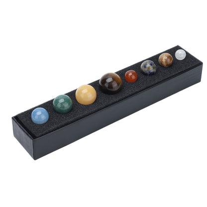 8 Planets Crystal Ornament Home Desktop Sphere Galactic Planets Decoration for Healing Meditation V1294-YM0523-3115210205011