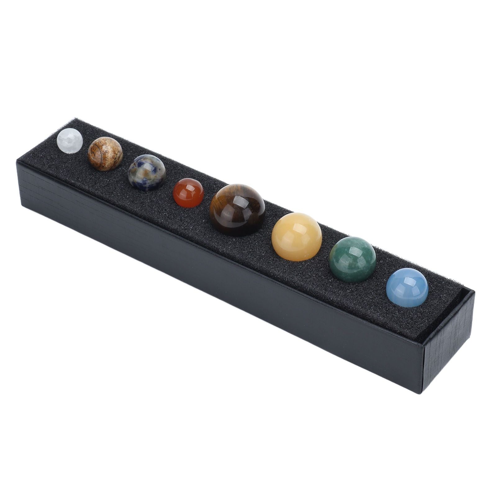 8 Planets Crystal Ornament Home Desktop Sphere Galactic Planets Decoration for Healing Meditation V1294-YM0523-3115210205011