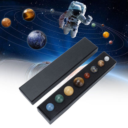 8 Planets Crystal Ornament Home Desktop Sphere Galactic Planets Decoration for Healing Meditation V1294-YM0523-3115210205011