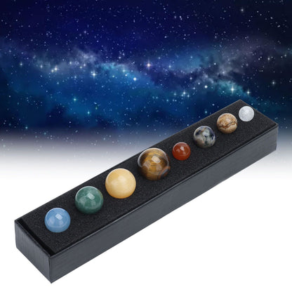 8 Planets Crystal Ornament Home Desktop Sphere Galactic Planets Decoration for Healing Meditation V1294-YM0523-3115210205011