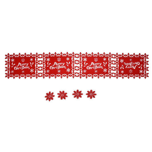 Christmas Table Runner Placemat Heat Protection Water Absorption Felt Table Runner Placemat(4 English V1294-YM0523-3115210205214