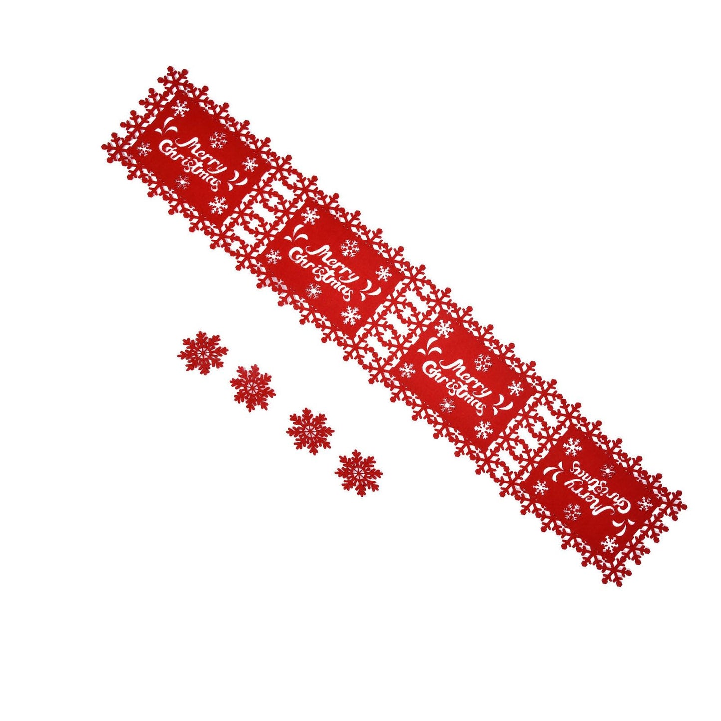 Christmas Table Runner Placemat Heat Protection Water Absorption Felt Table Runner Placemat(4 English V1294-YM0523-3115210205214